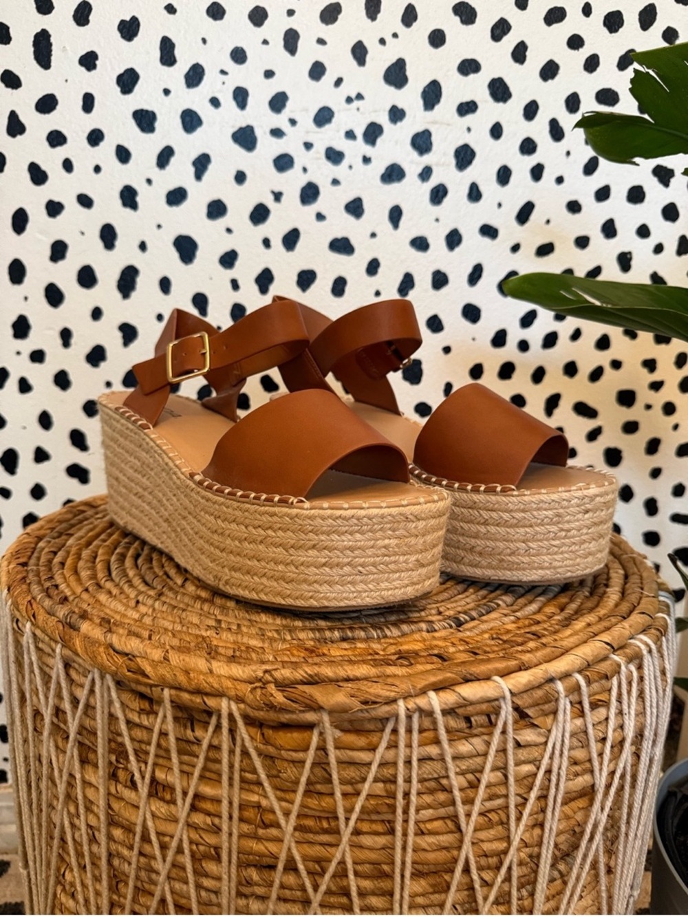 Soda Chunky Platform Espadrille Wedges